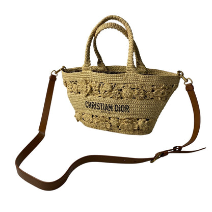Christian Dior Shoulder Raffia Bag