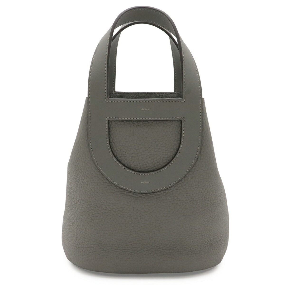 HERMES Tote Bag Taurillon Clemence Leather Swift Leather