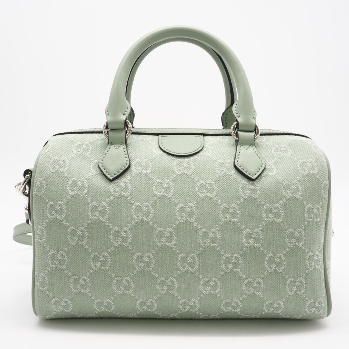 GUCCI Boston Bag Handbag Gg Canvas