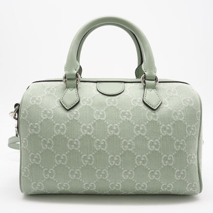 GUCCI Boston Bag Handbag Gg Canvas