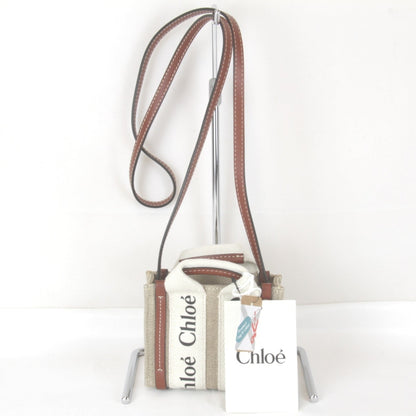 Linen Cotton Leather Tote Bag