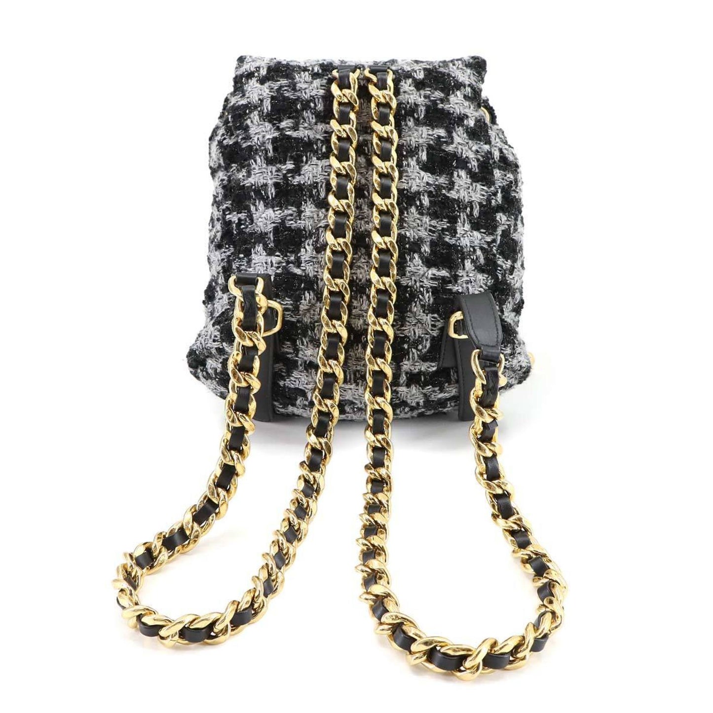 Tweed leather backpack from Chanel