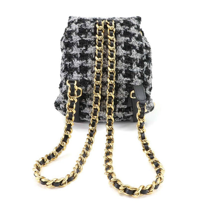 Tweed leather backpack from Chanel