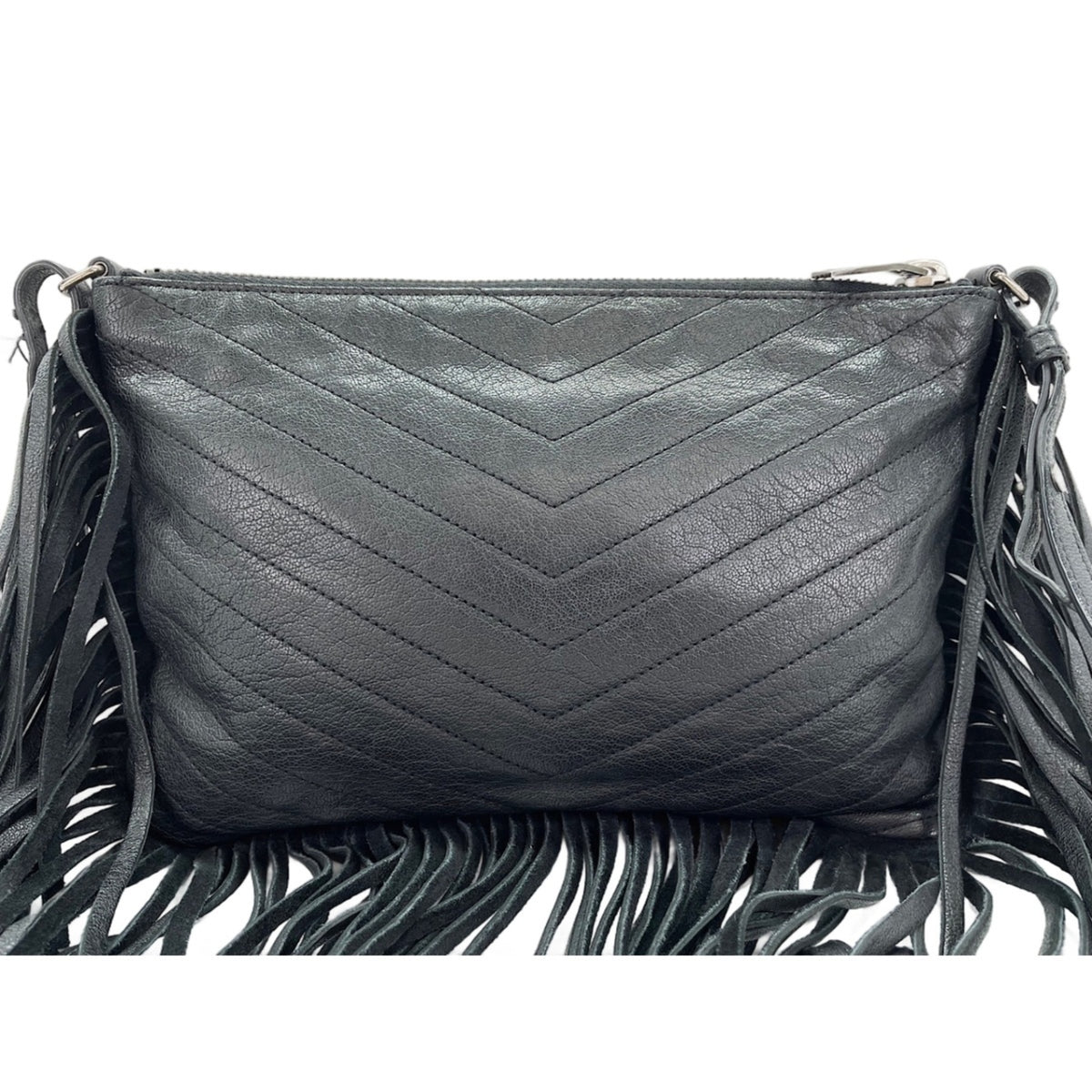 YVES SAINT LAURENT Shoulder Bag Black Clear