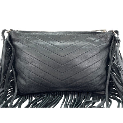YVES SAINT LAURENT Shoulder Bag Black Clear