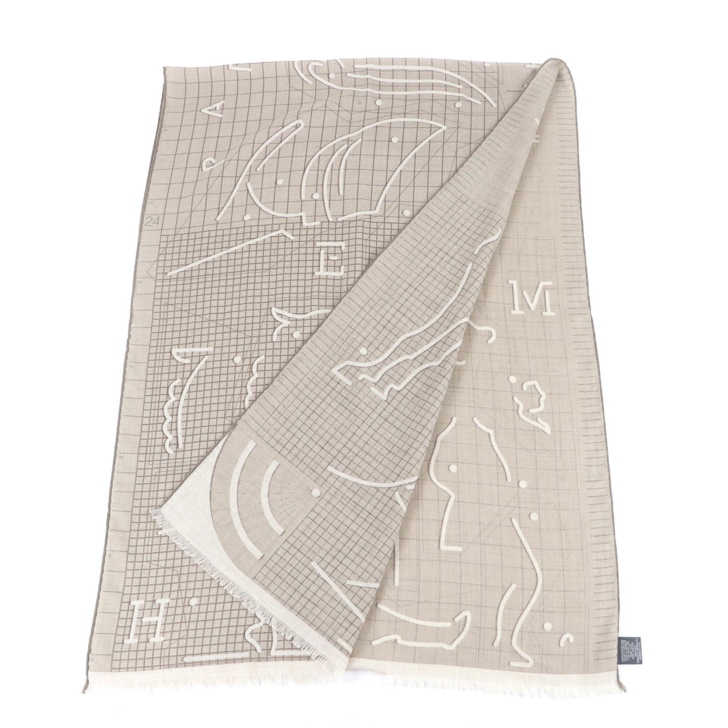 Hermes Stole Cashmere 70% Silk 30%