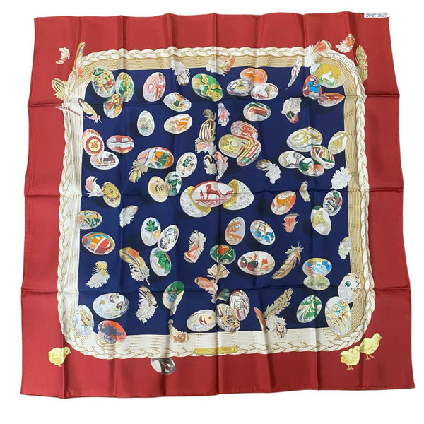 Hermes silk scarf