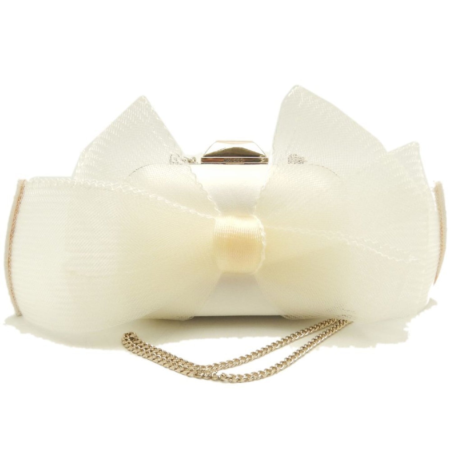 Satin clutch bag by Jimmy Choo