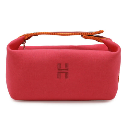 HERMES Handbag Pouch Canvas