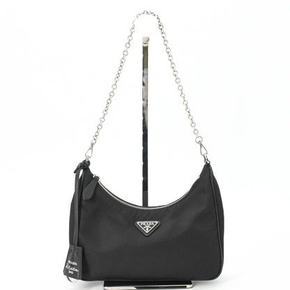 Prada Handbag Pouch Shoulder Bag Nylon Leather