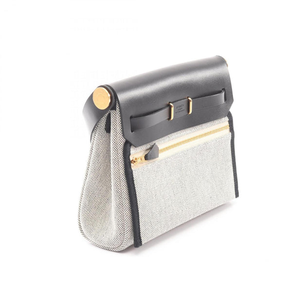 Hermes Handbag Shoulder Bag Toile H Leather