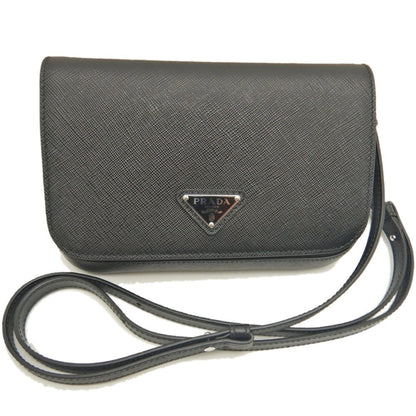 Shoulder Bag Leather By Prada