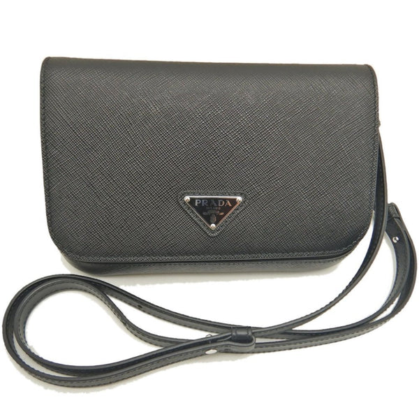 Shoulder Bag Leather By Prada