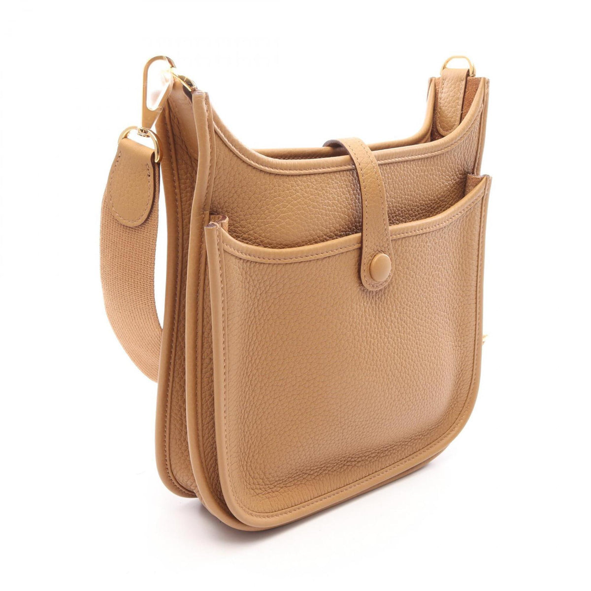 HERMES Shoulder Bag Taurillon Clemence Leather