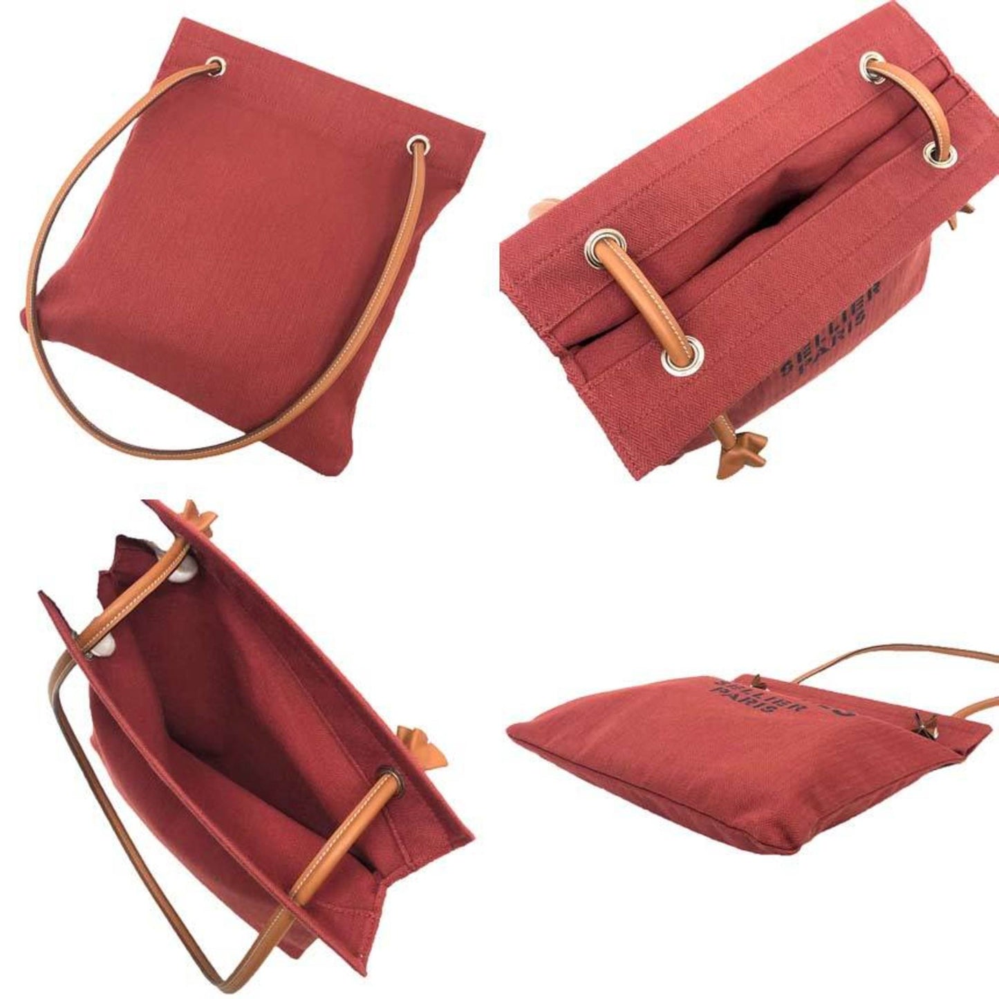 Chevron leather shoulder bag by Hermes