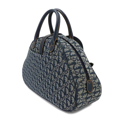 CHRISTIAN DIOR Handbag Saddle Bag Canvas Leather