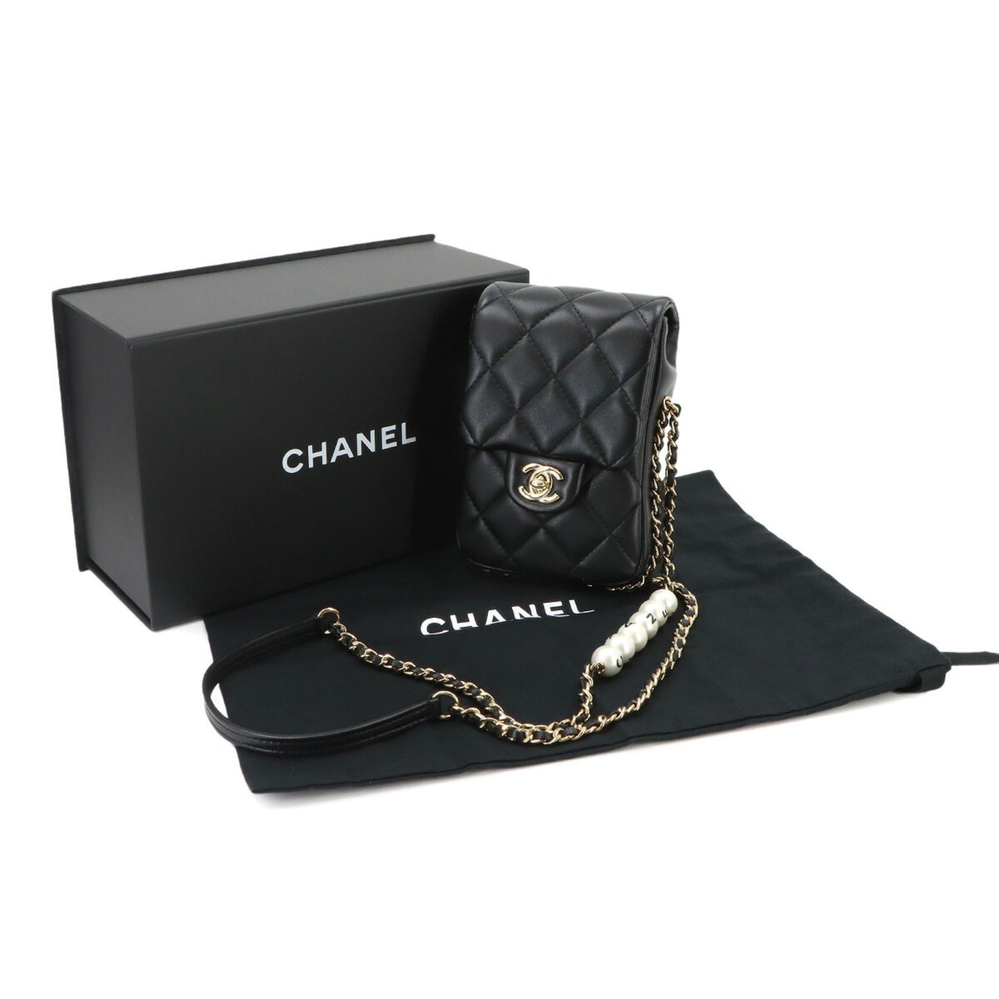 CHANEL Handbag Shoulder Bag Leather