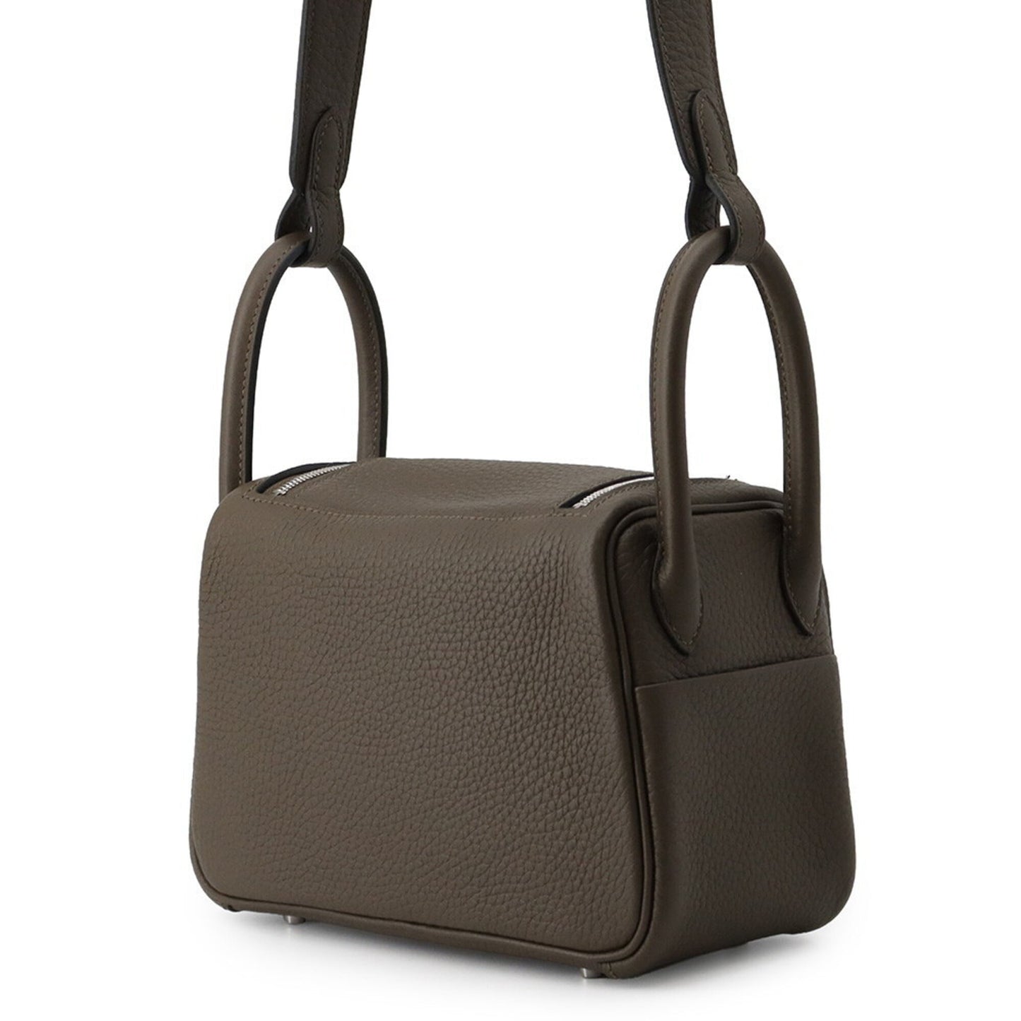 HERMES Handbag Taurillon Clemence Leather