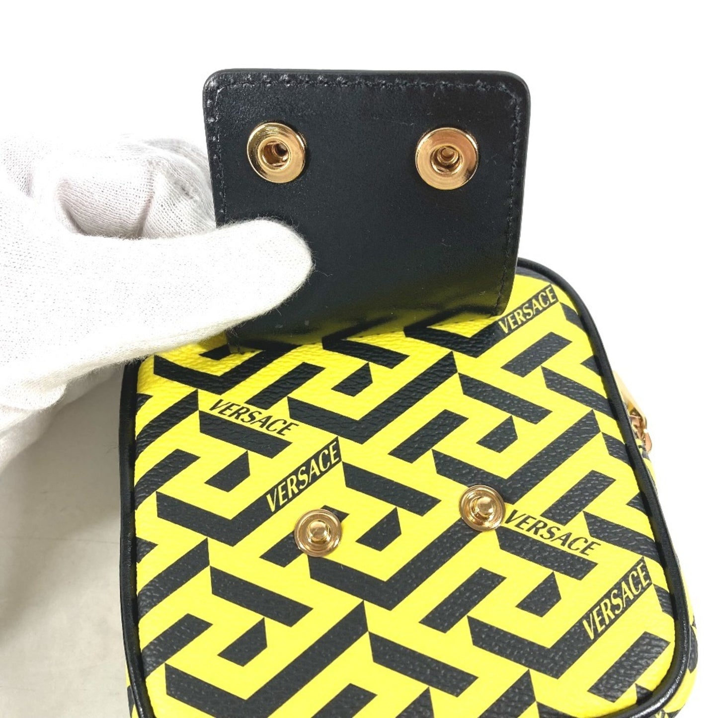 VERSACE Pouch Leather