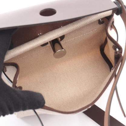 Hermes Handbag Shoulder Bag Canvas Toile H