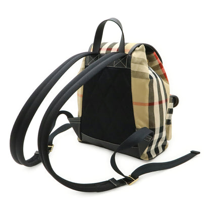 BURBERRY Backpack Canvas Leather