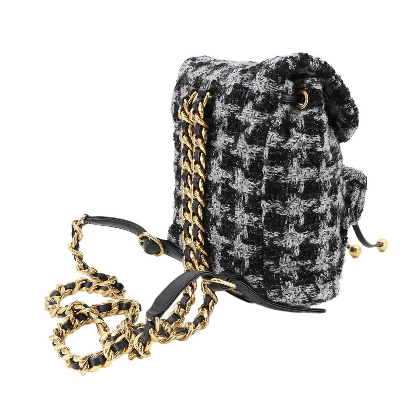 Tweed leather backpack from Chanel