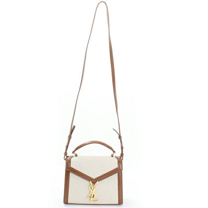 Shoulder Bag Canvas Leather By Saint Laurent