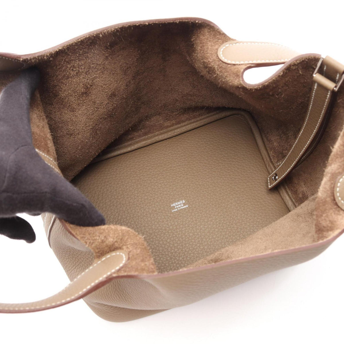 HERMES Handbag Taurillon Clemence Leather