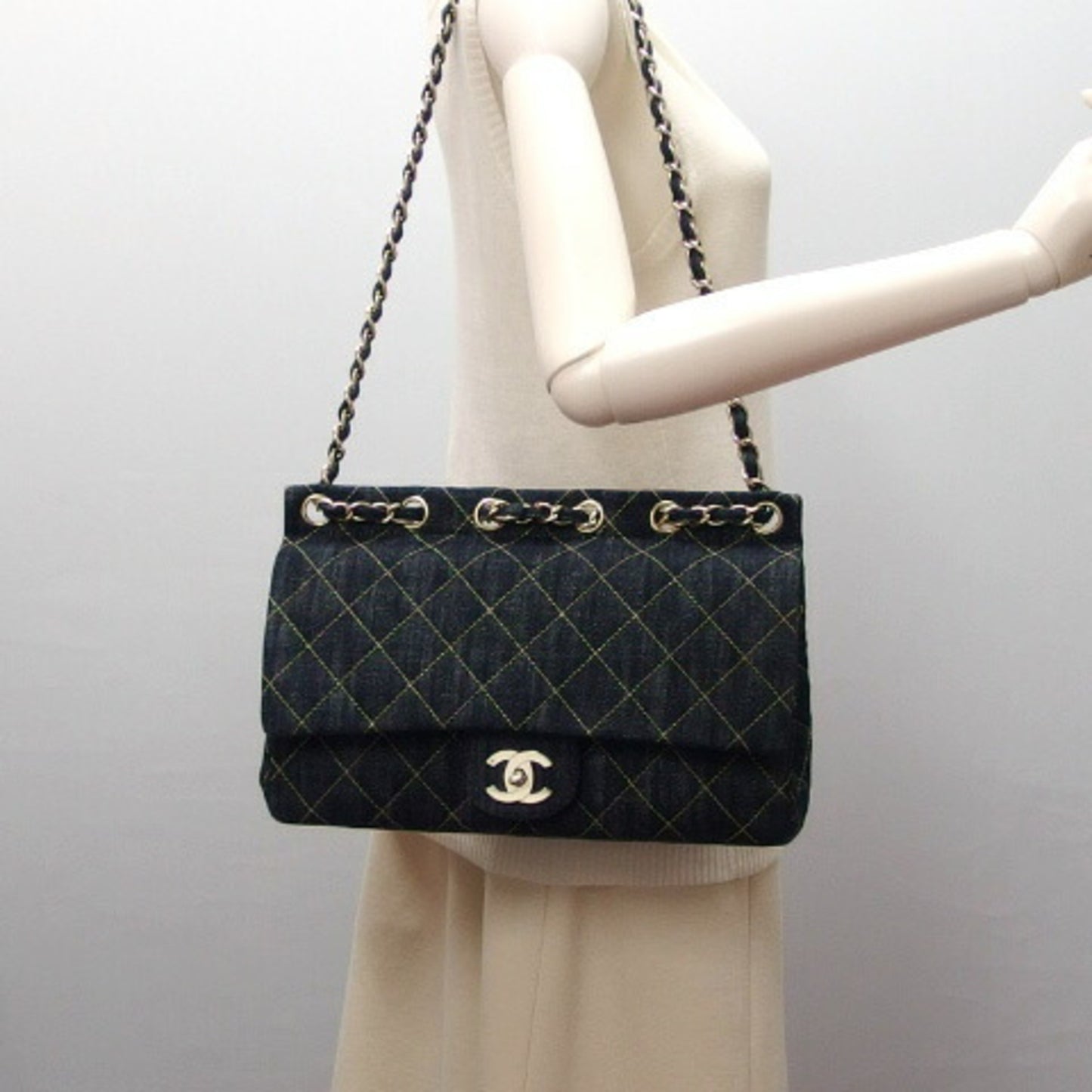CHANEL Shoulder Bag Denim