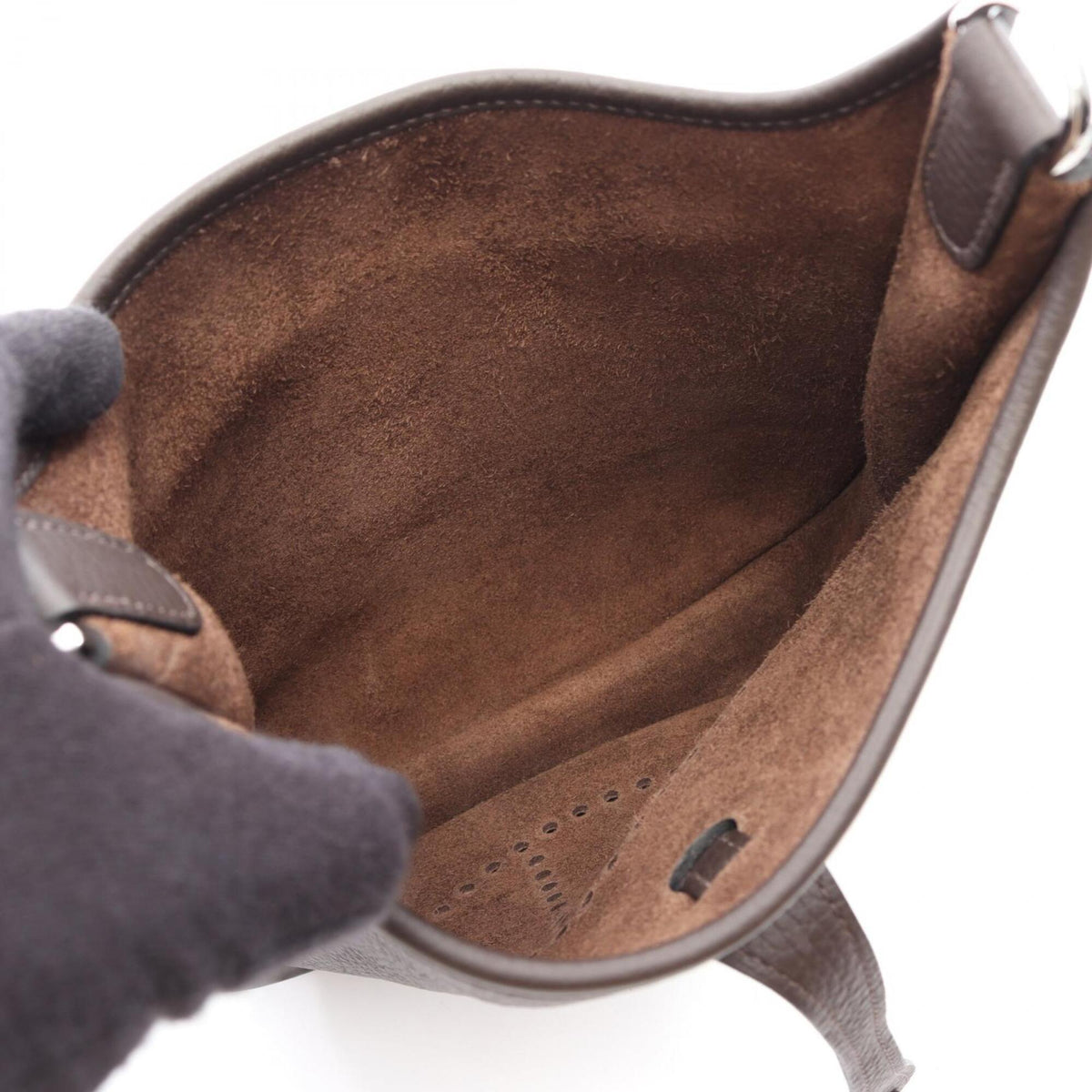HERMES Handbag Shoulder Bag Taurillon Clemence Leather