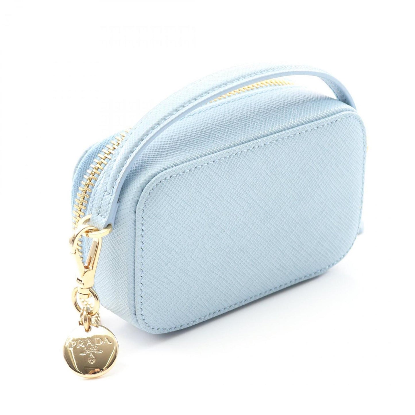 Pouch leather shoulder bag Prada