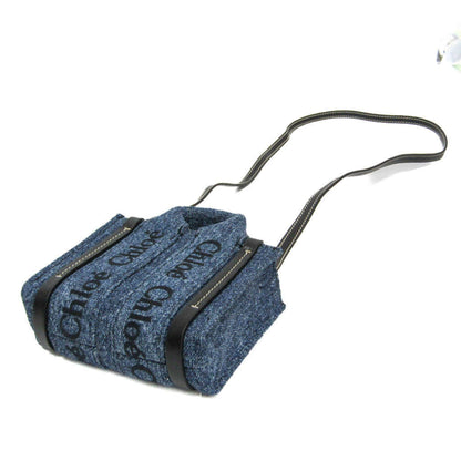 CHLO Handbag Shoulder Bag Denim Leather