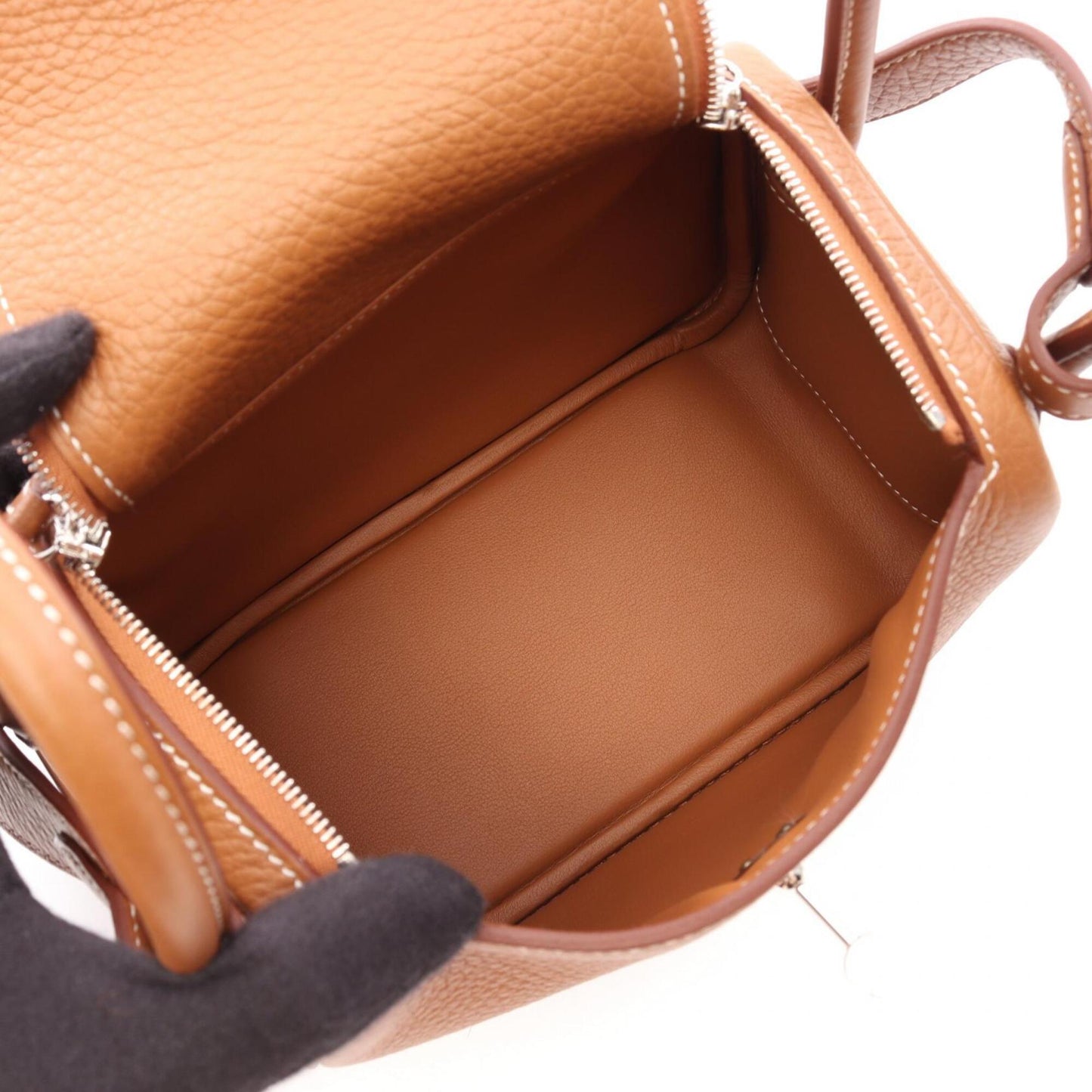 HERMES Handbag Shoulder Bag Taurillon Clemence Leather Leather