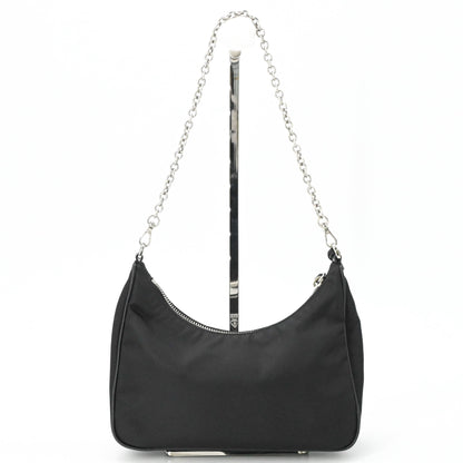 Prada Handbag Pouch Shoulder Bag Nylon Leather