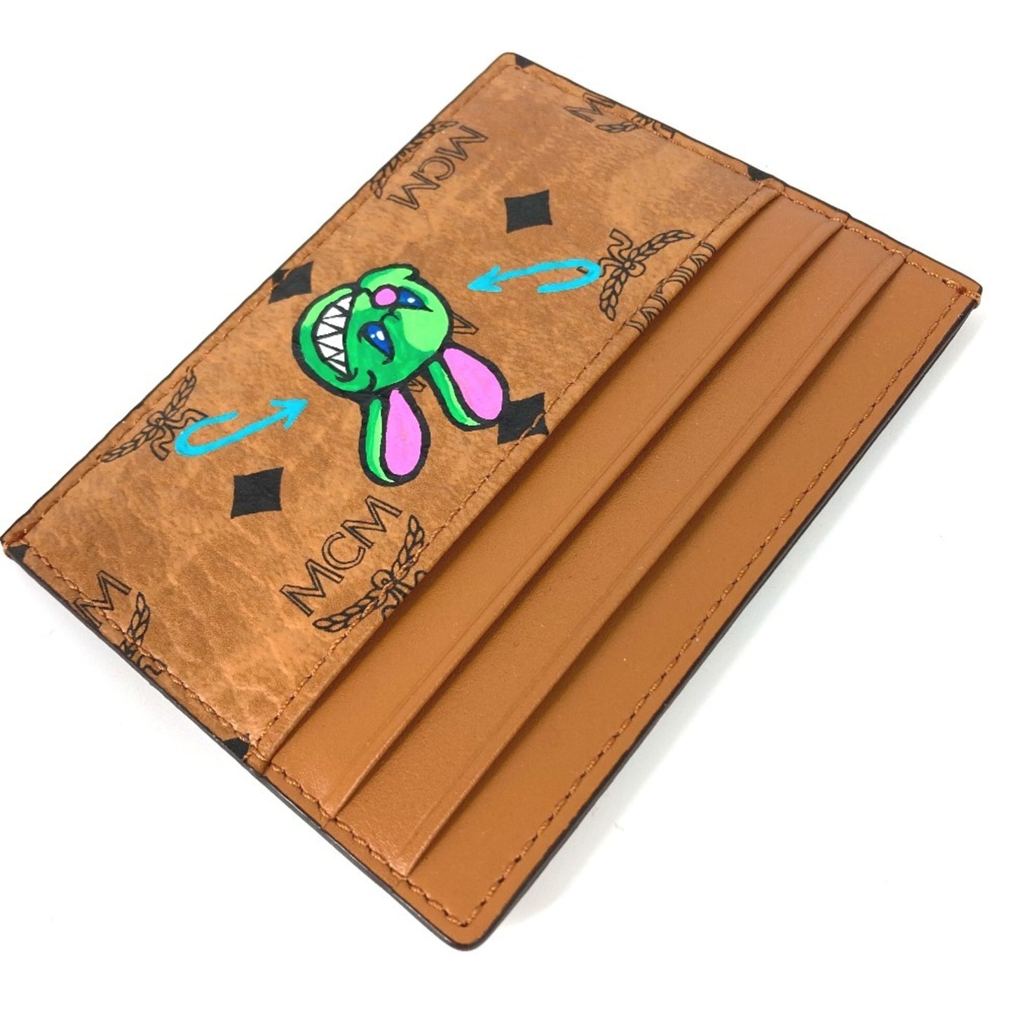Mcm Business Card Case Leather