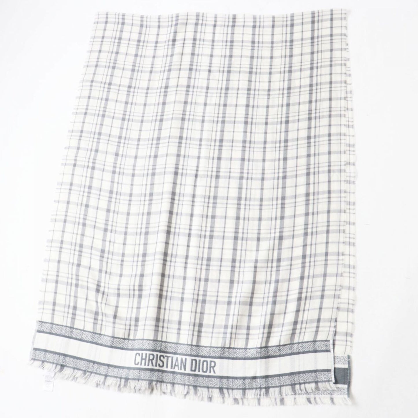 Cashmere Stole 59% Silk Dior Homme Cotton