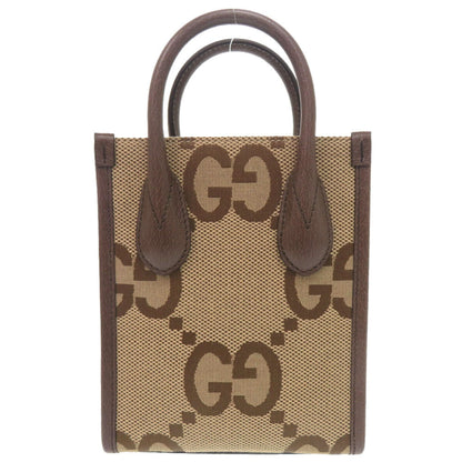 Canvas handbag canvas leather shoulder bag Gucci