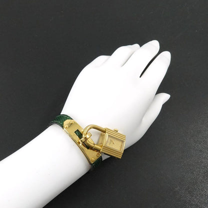Kelly Watch Ladies' Gold Green Quartz With Padlock Hermes