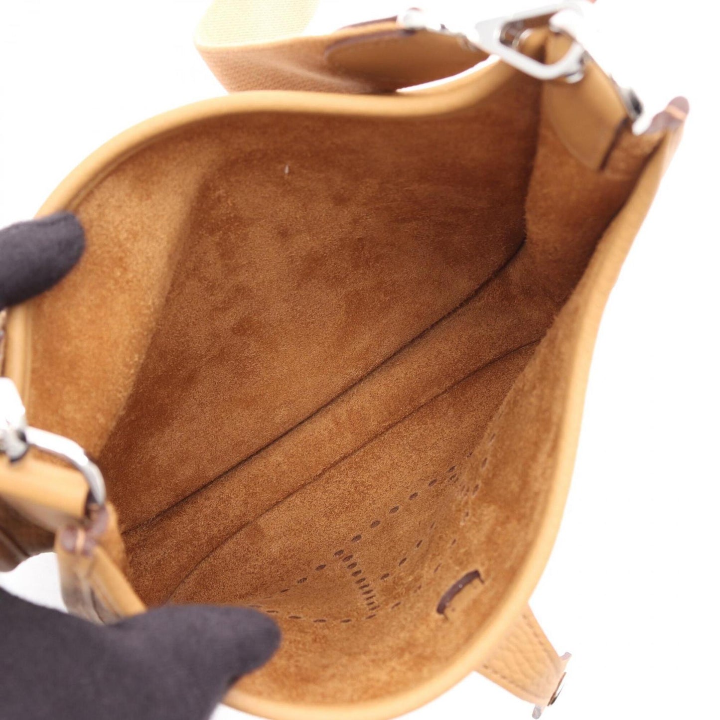 HERMES Shoulder Bag Taurillon Clemence Leather