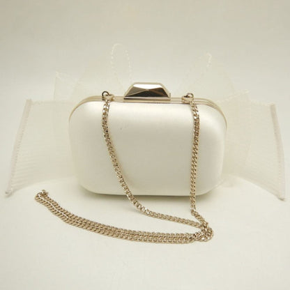 Satin clutch bag by Jimmy Choo