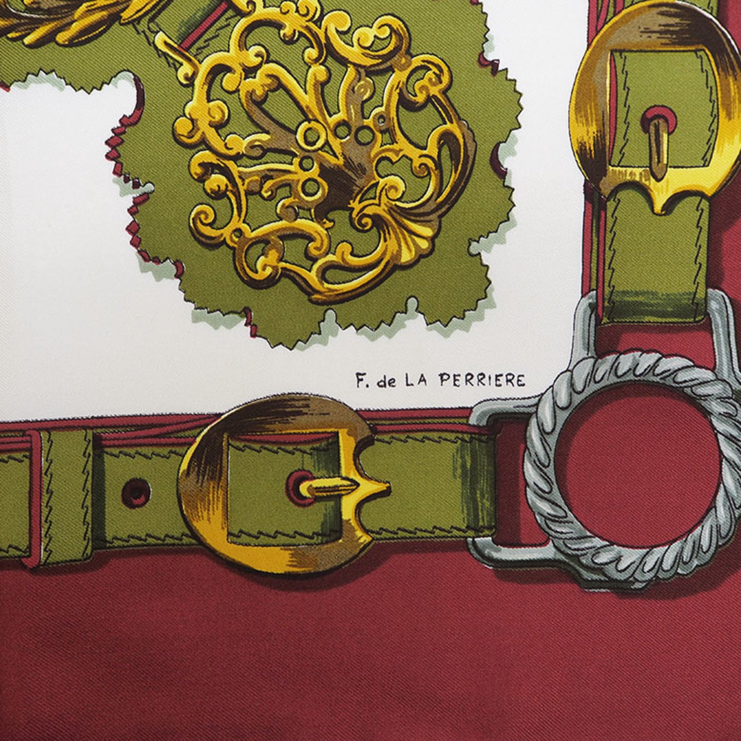Hermes silk scarf