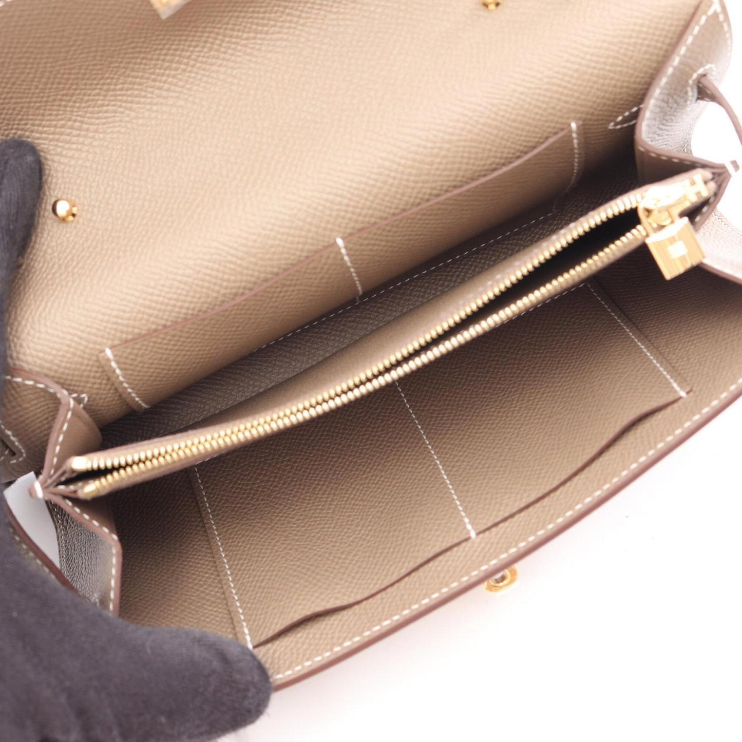 HERMES Handbag Shoulder Bag Epsom Leather
