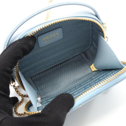 Pouch leather shoulder bag Prada