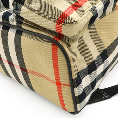 BURBERRY Backpack Canvas Leather