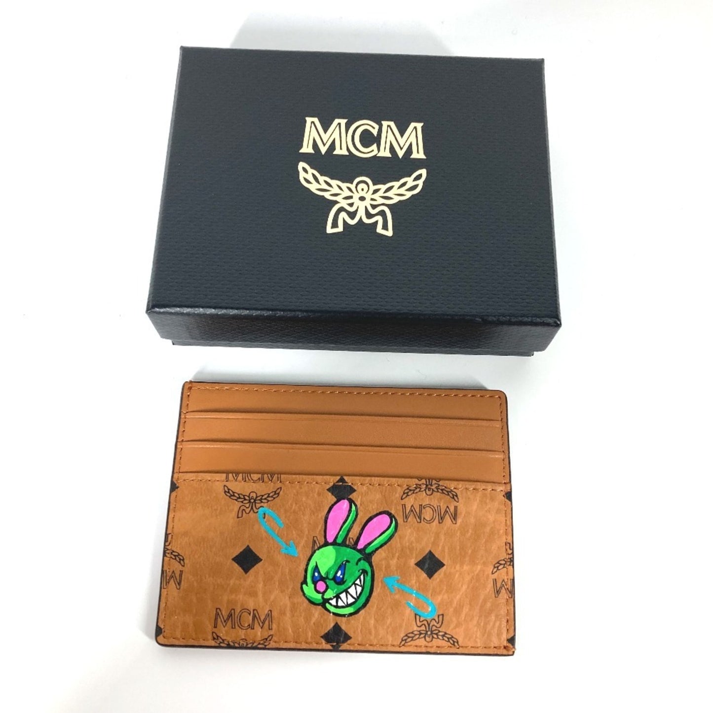 Mcm Business Card Case Leather