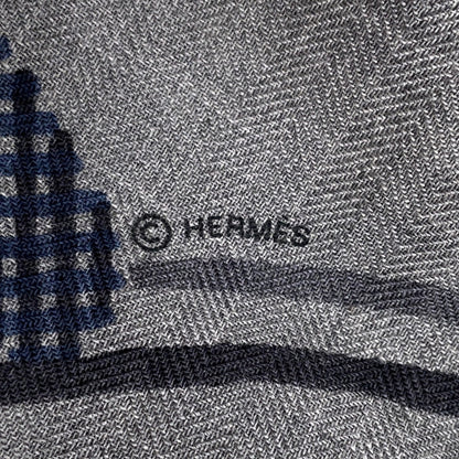 Hermes Scarf Cashmere 70% Cotton 30%