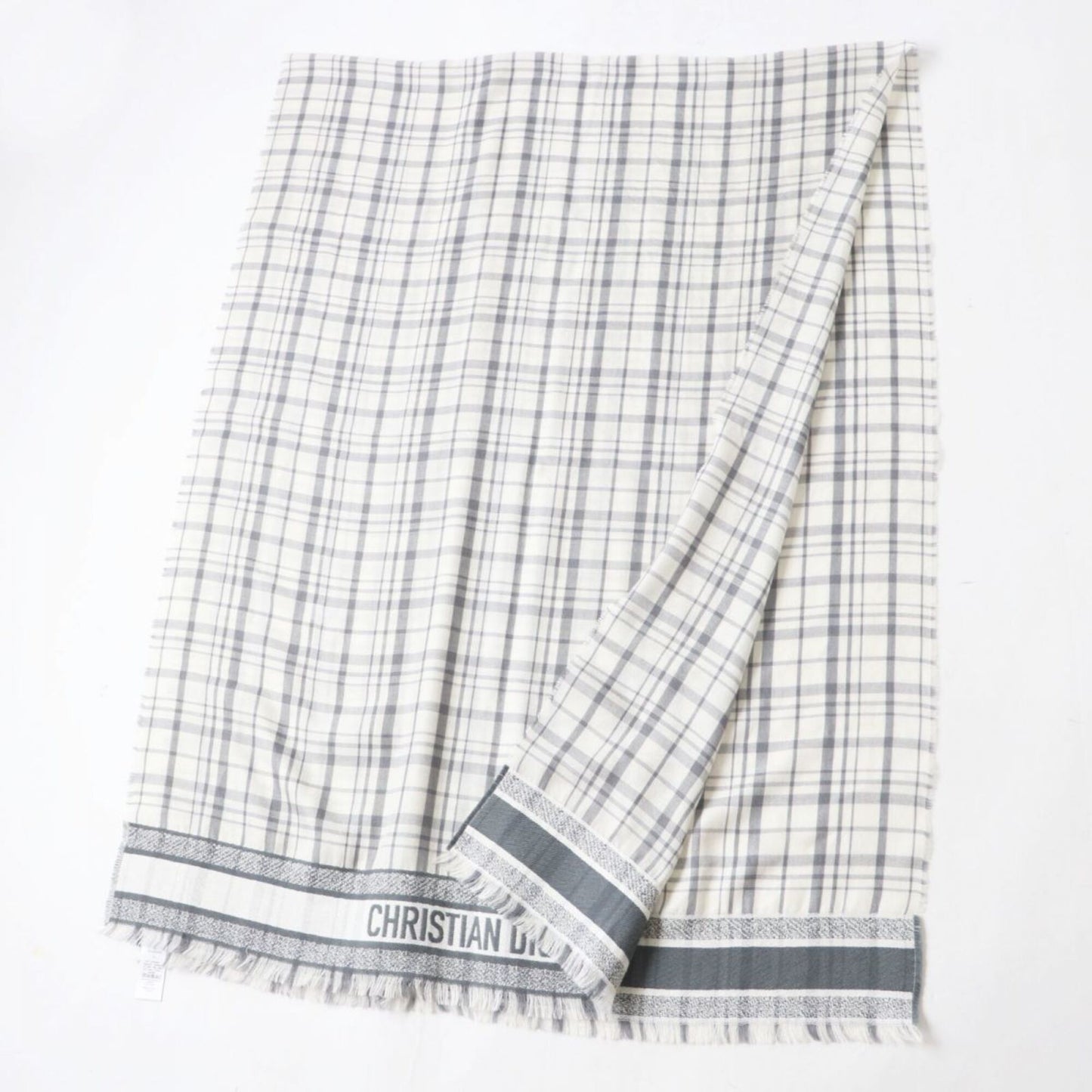 Cashmere Stole 59% Silk Dior Homme Cotton