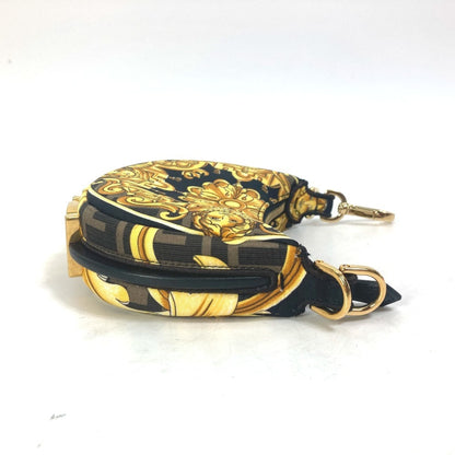 Fendi Clutch Bag Handbag Pouch Nylon Leather