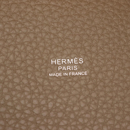 HERMES Handbag Taurillon Clemence Leather