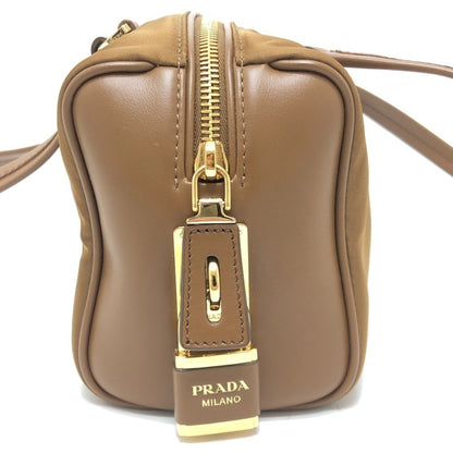 Nylon Leather Prada Bag Shoulder